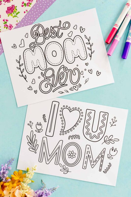 Free Printable Mother's Day Coloring Pages - Play Party Plan