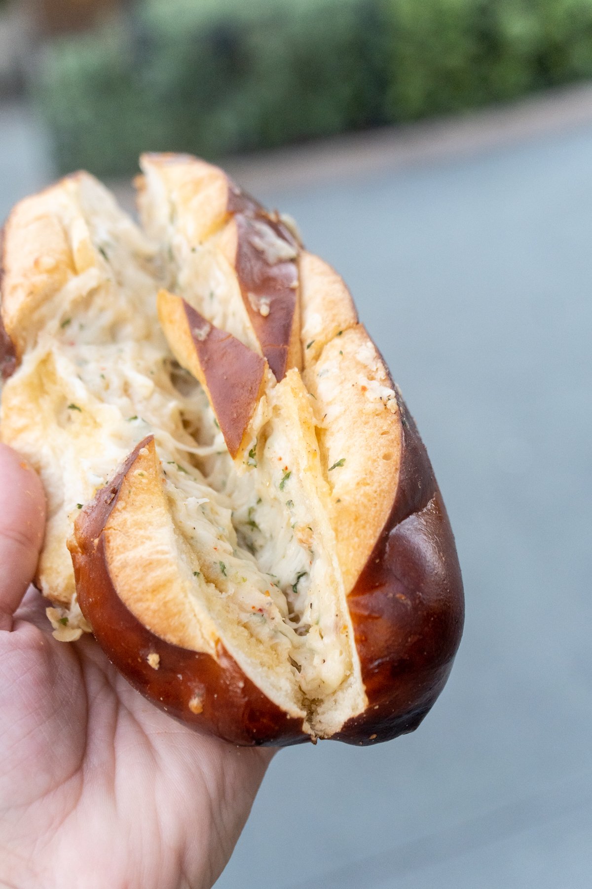 Cheesy garlic pretzel bread from Disneyland