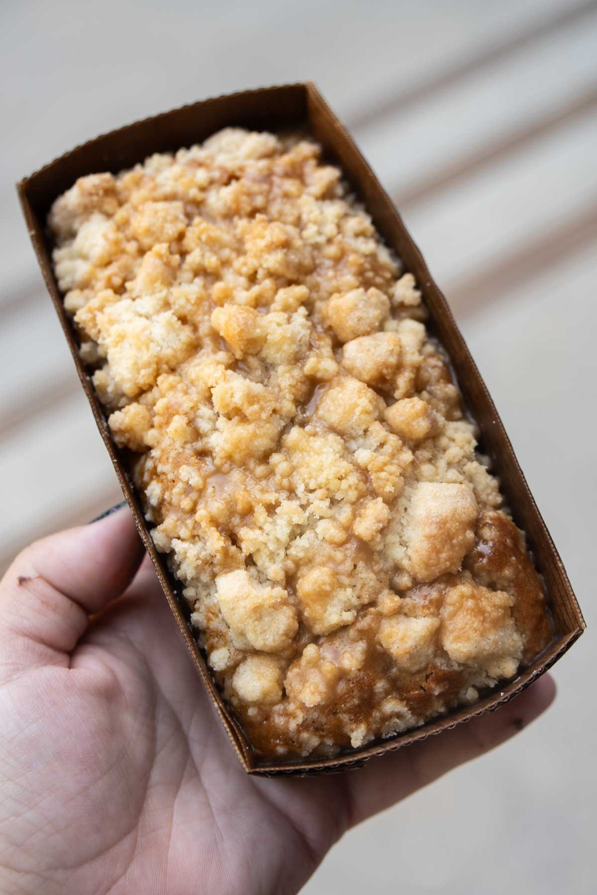 Apple crumble cake at Disneyland