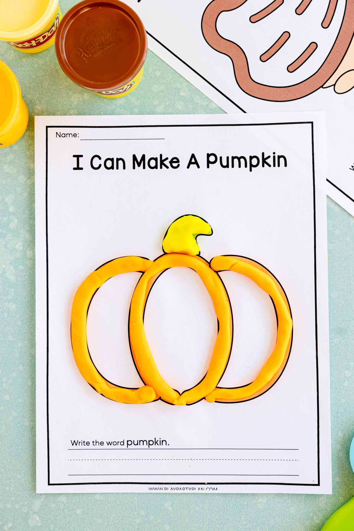 24 Free Printable Fall Playdough Mats for Kids - Play Party Plan