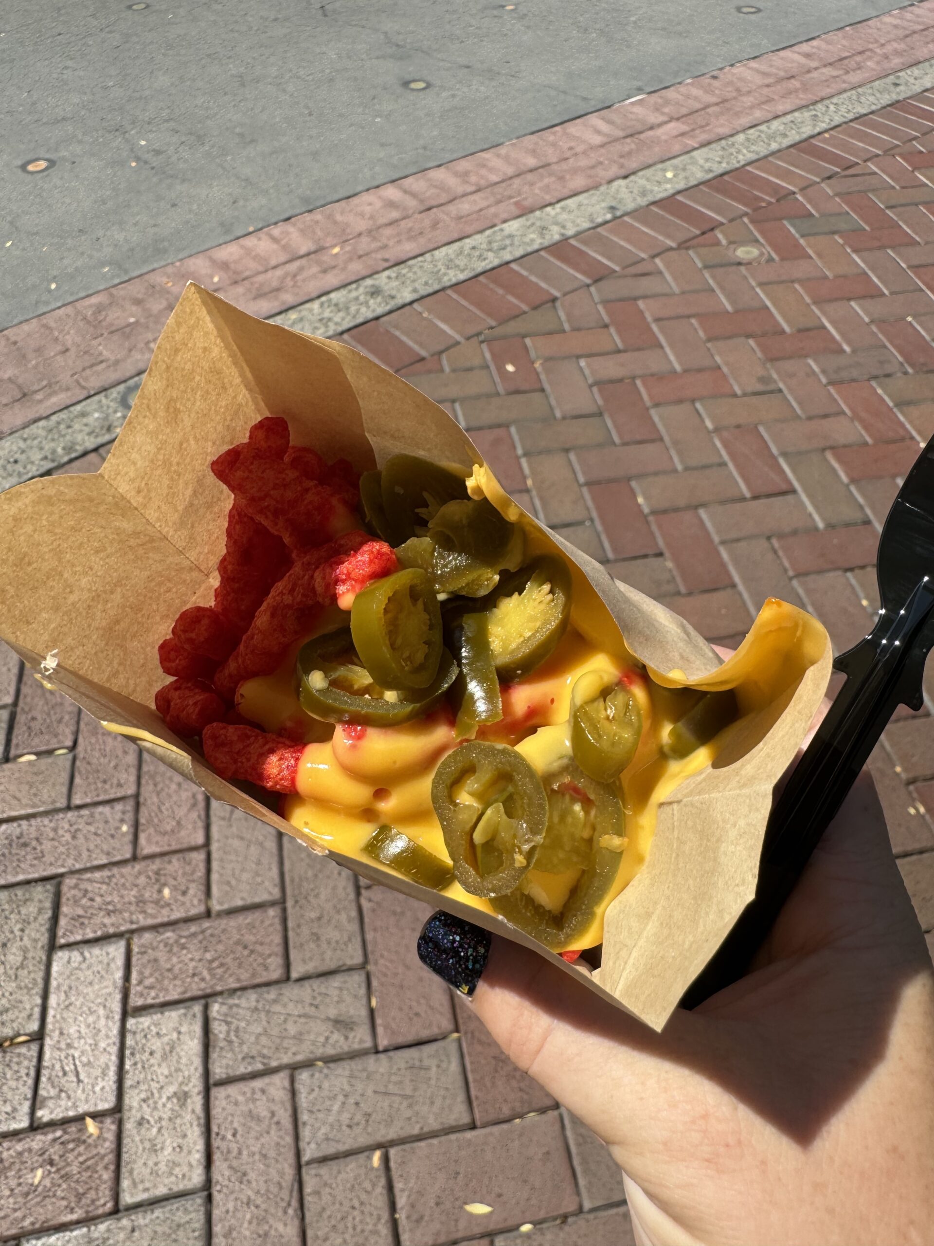 bag of Hot Cheetos nachos