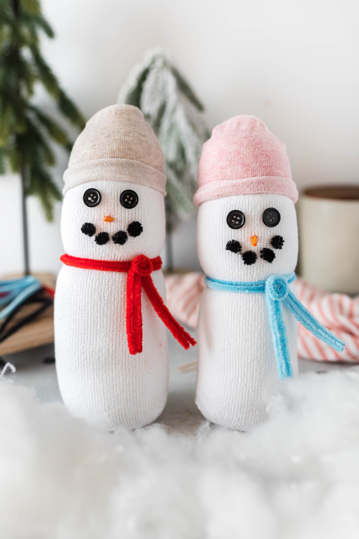 sock snowman crafts 