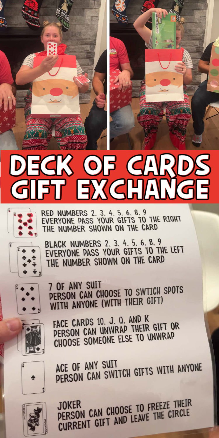 Deck Of Cards Gift Exchange Game - Play Party Plan