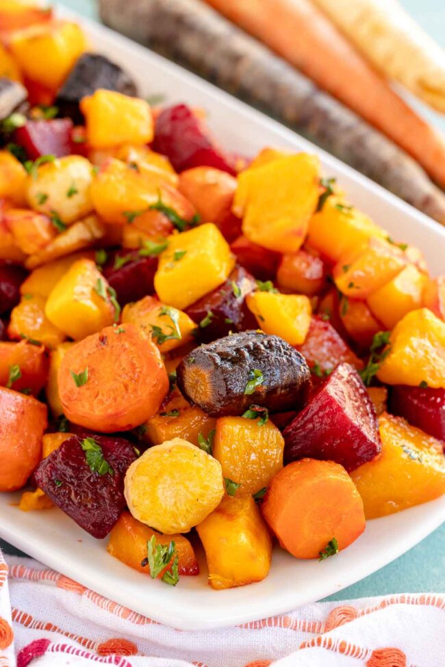 Easy Oven Roasted Root Vegetables - Play Party Plan