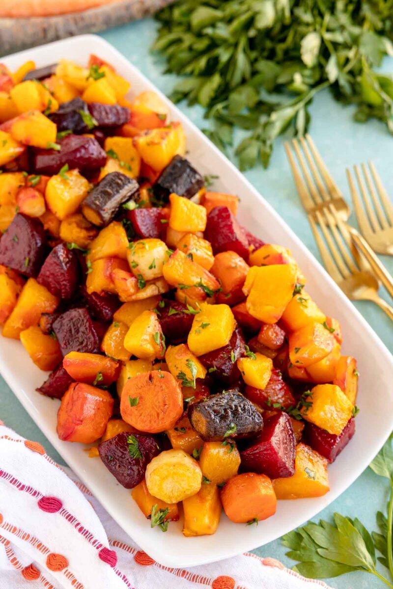 Easy Oven Roasted Root Vegetables - Play Party Plan