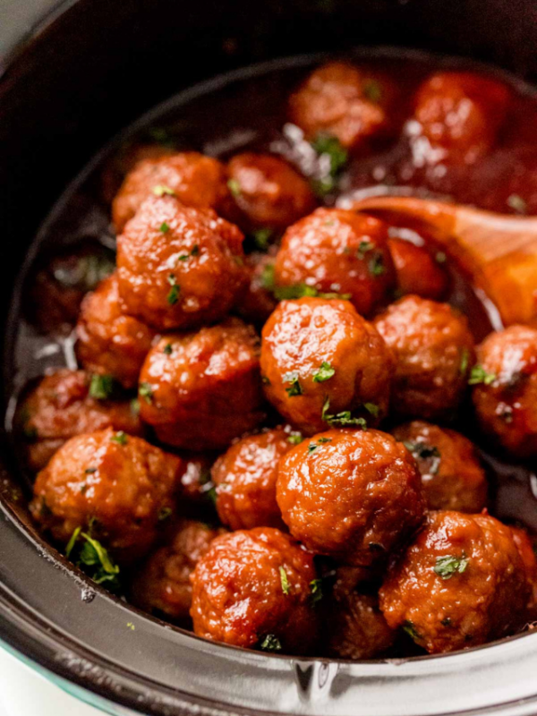 crock pot grape jelly meatballs