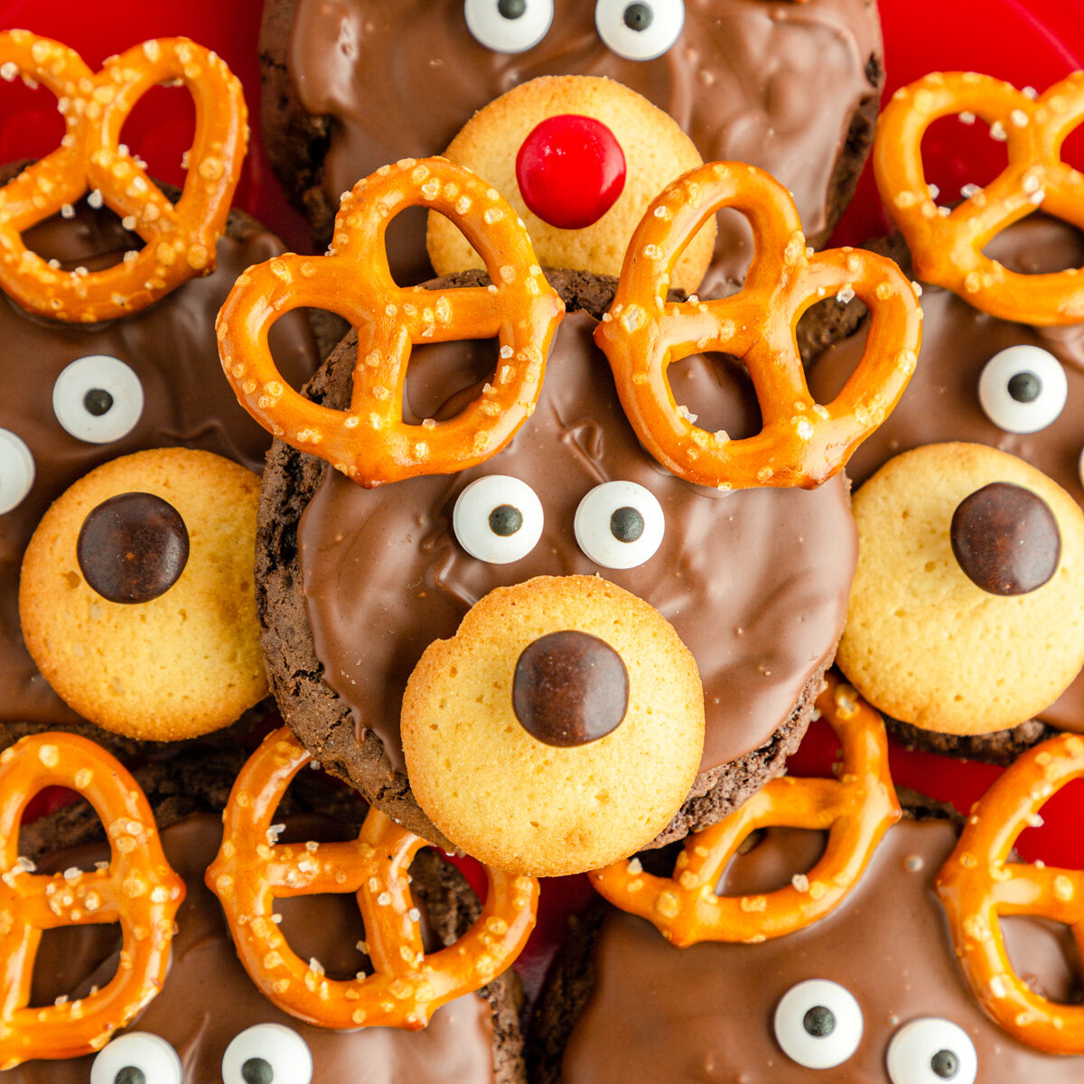 Cake Mix Reindeer Cookies