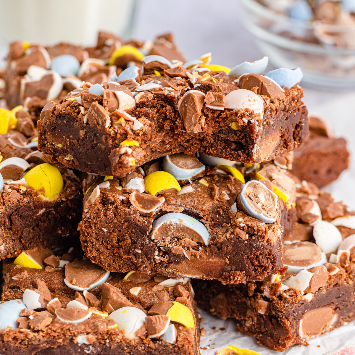 Cadbury Mini Egg Brownies