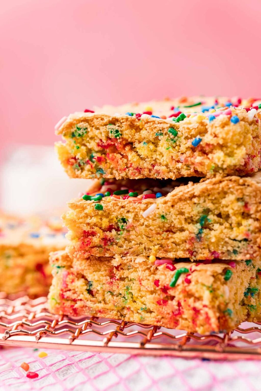 Easy Birthday Cake Blondies - Play Party Plan