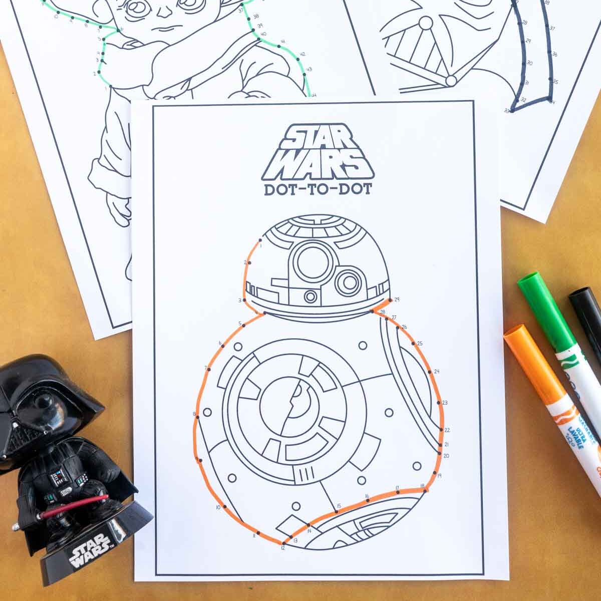 Free Printable Star Wars Dot to Dot Pages