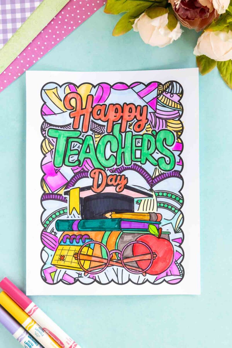 Free Teacher Appreciation Coloring Pages - Play Party Plan