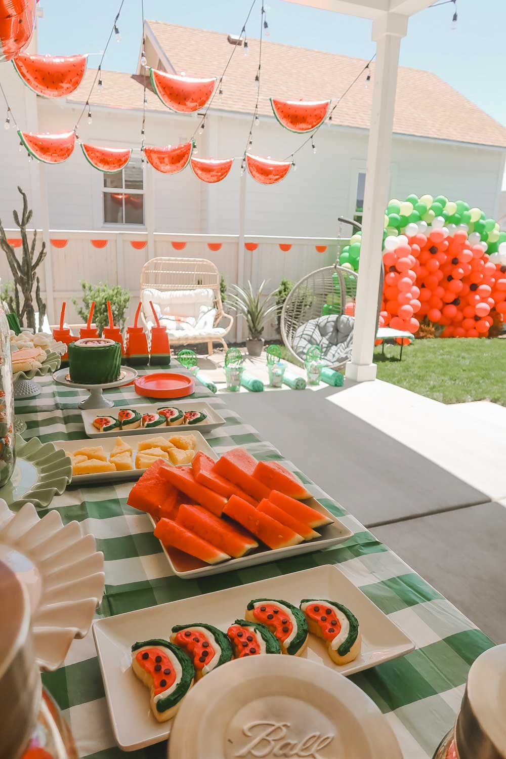 various watermelon themed treats