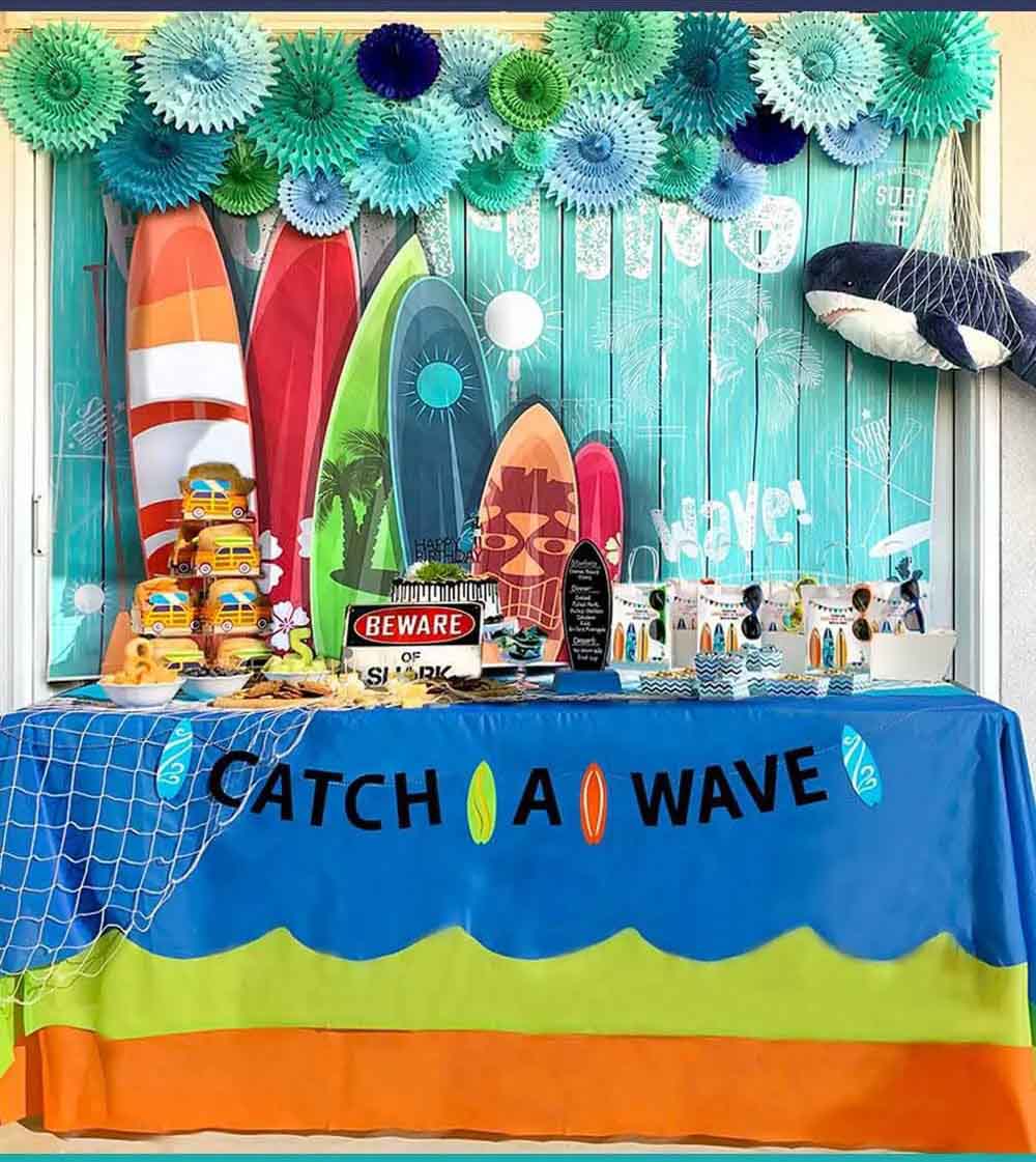 catch a wave themed summer party