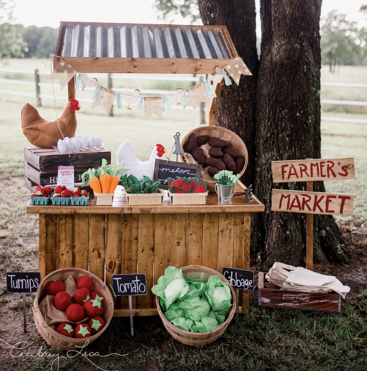 farmer's market party cart