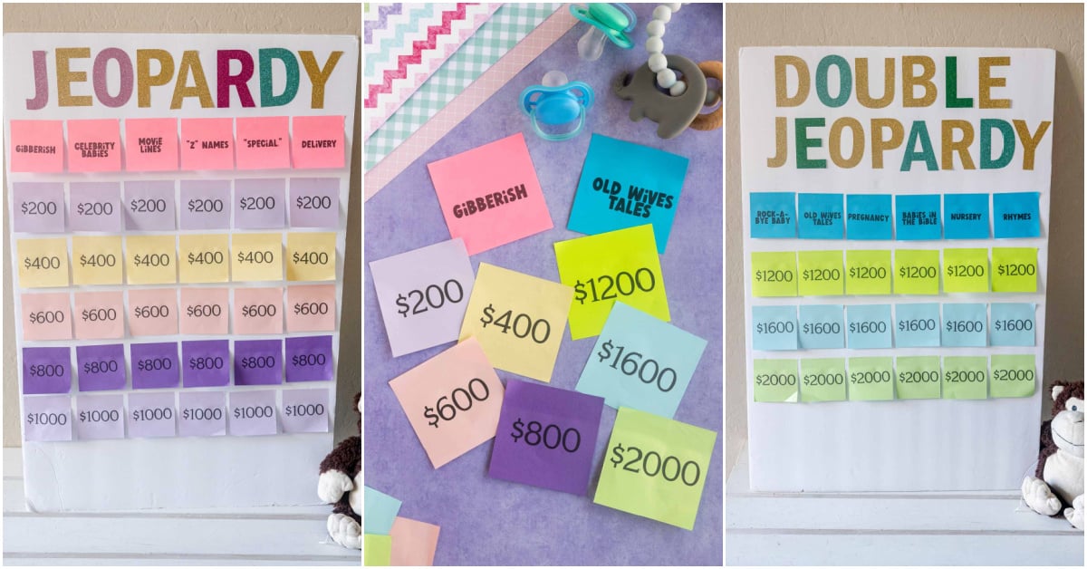 Free Printable Baby Shower Jeopardy Game - Play Party Plan