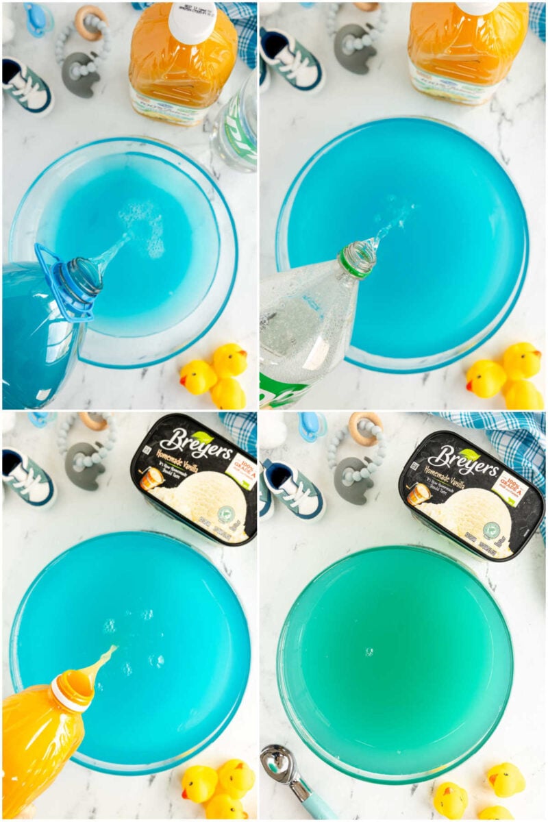 Non-Alcoholic Blue Punch (for Baby Shower!) - Play Party Plan