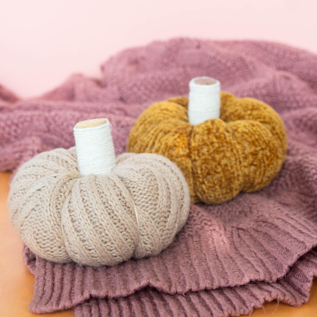 Easy Sweater Pumpkin Craft