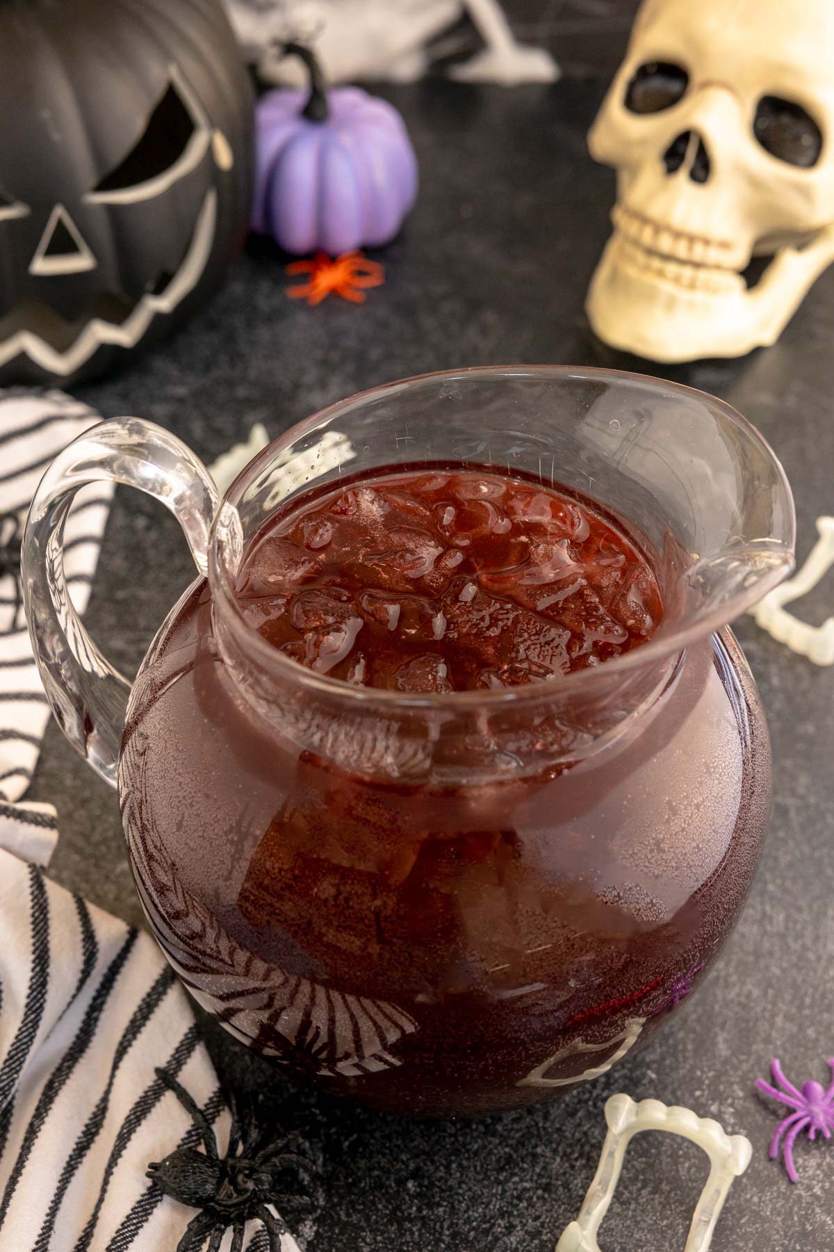 vampire kiss drink in a large glass pitcher