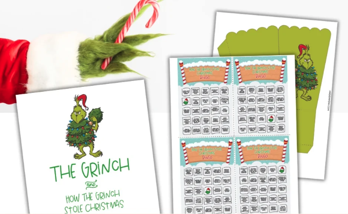 Grinch movie printables