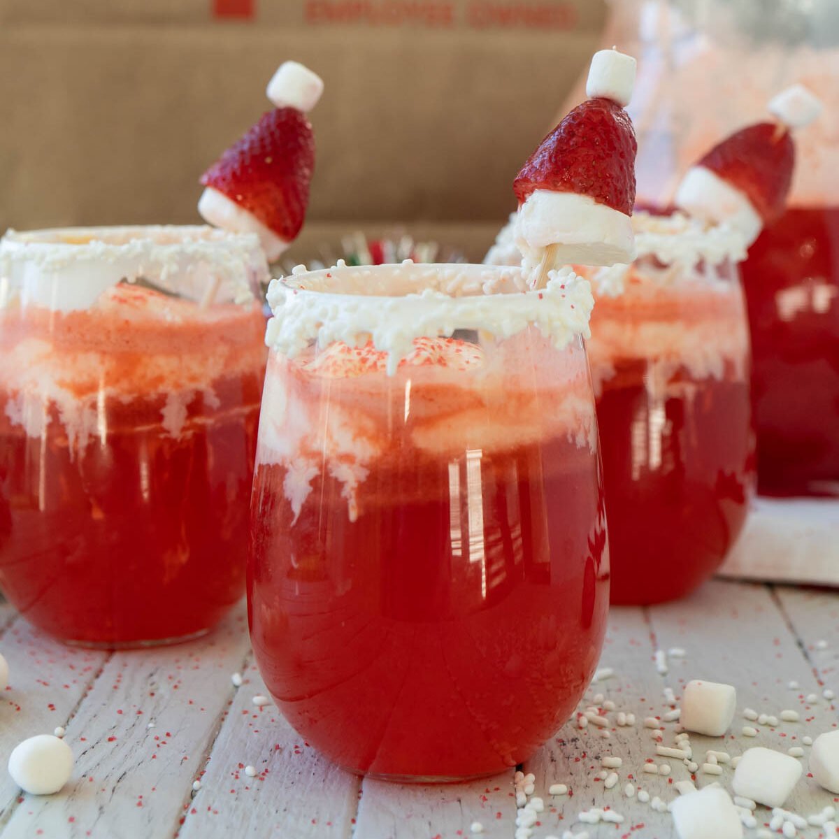 Santa Claus Christmas Punch for Kids