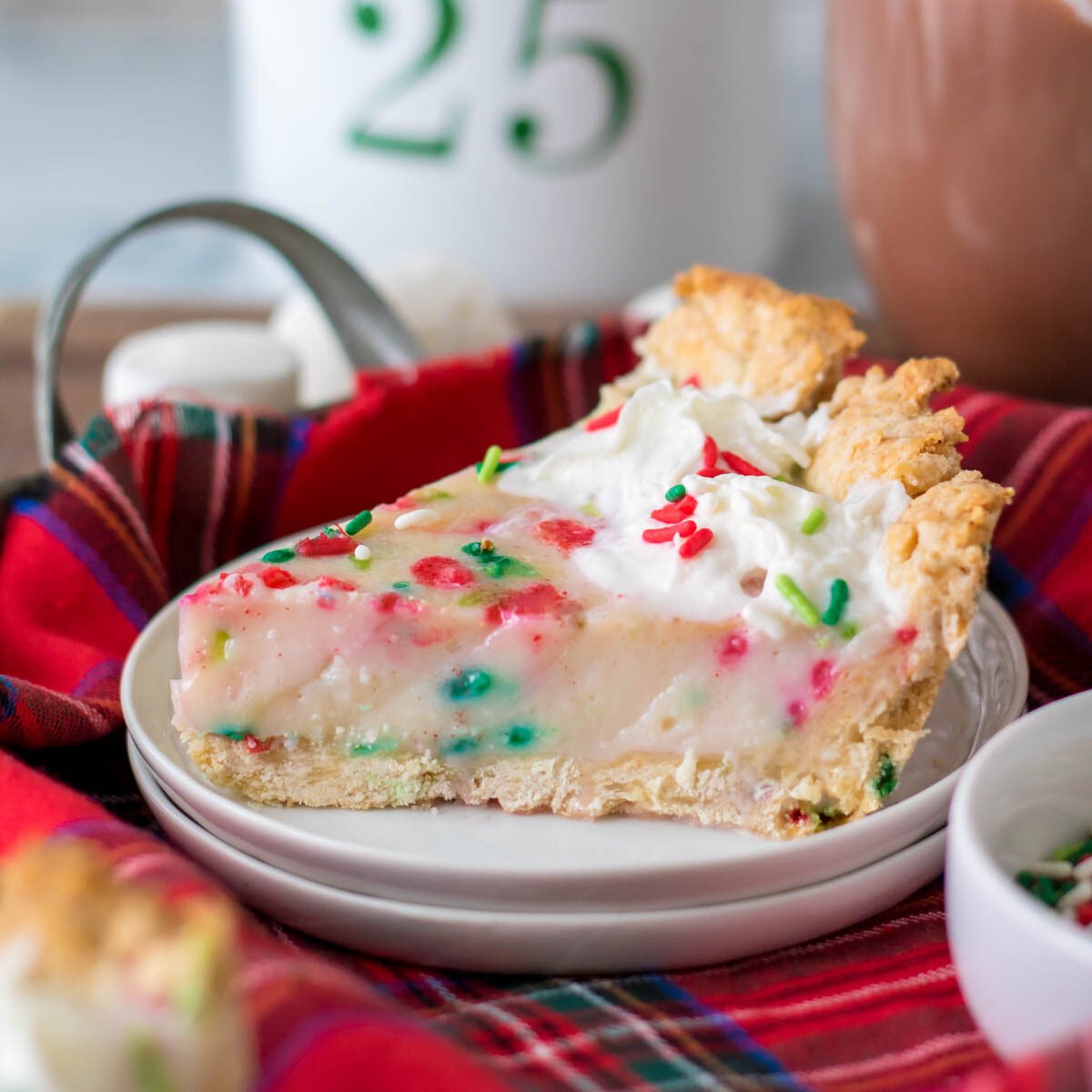 Christmas Sugar Cream Pie