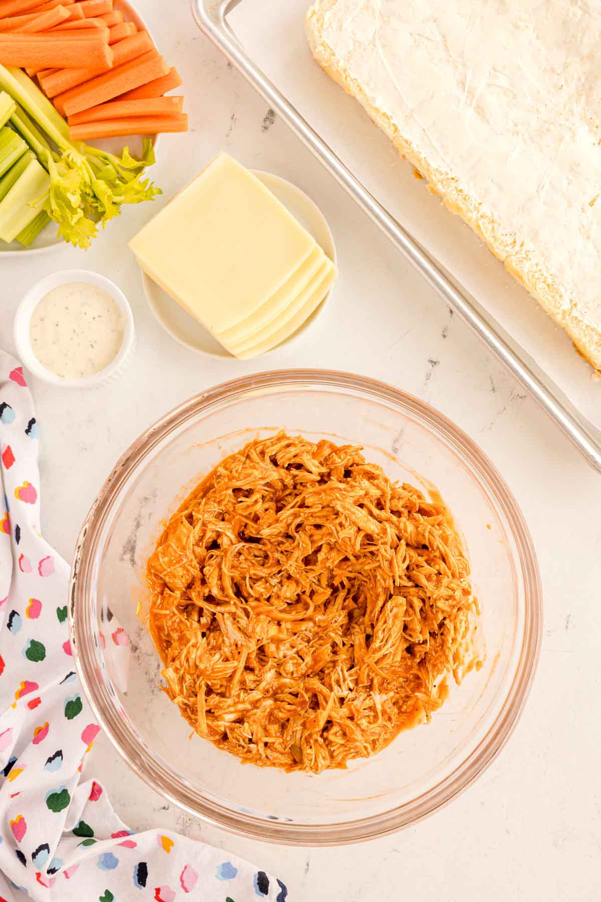 bowl of buffalo chicken 