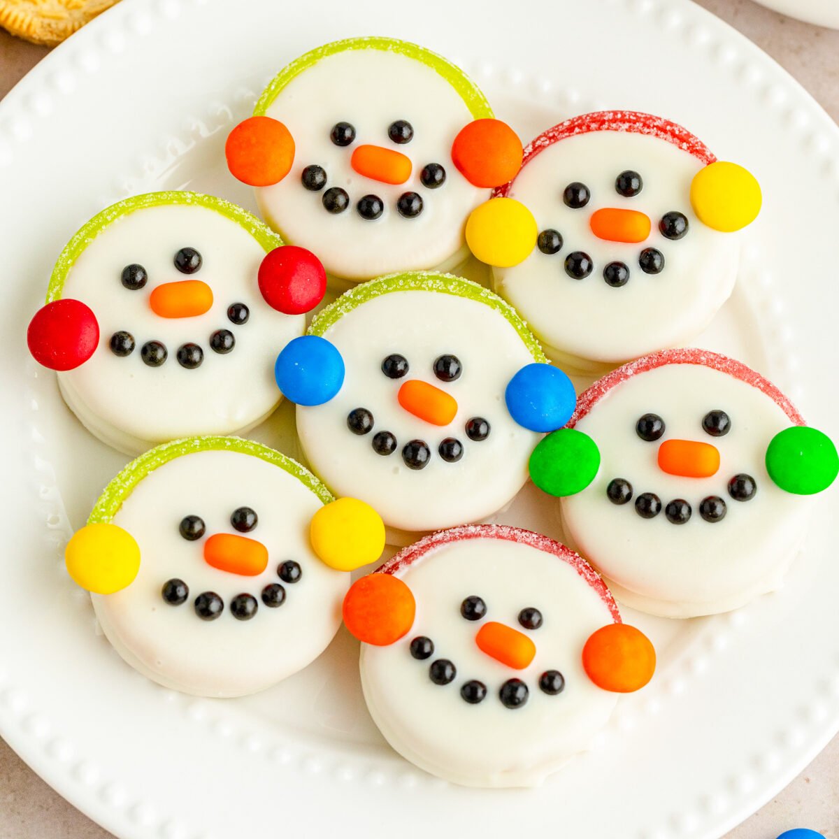 No Bake Oreo Snowman Cookies