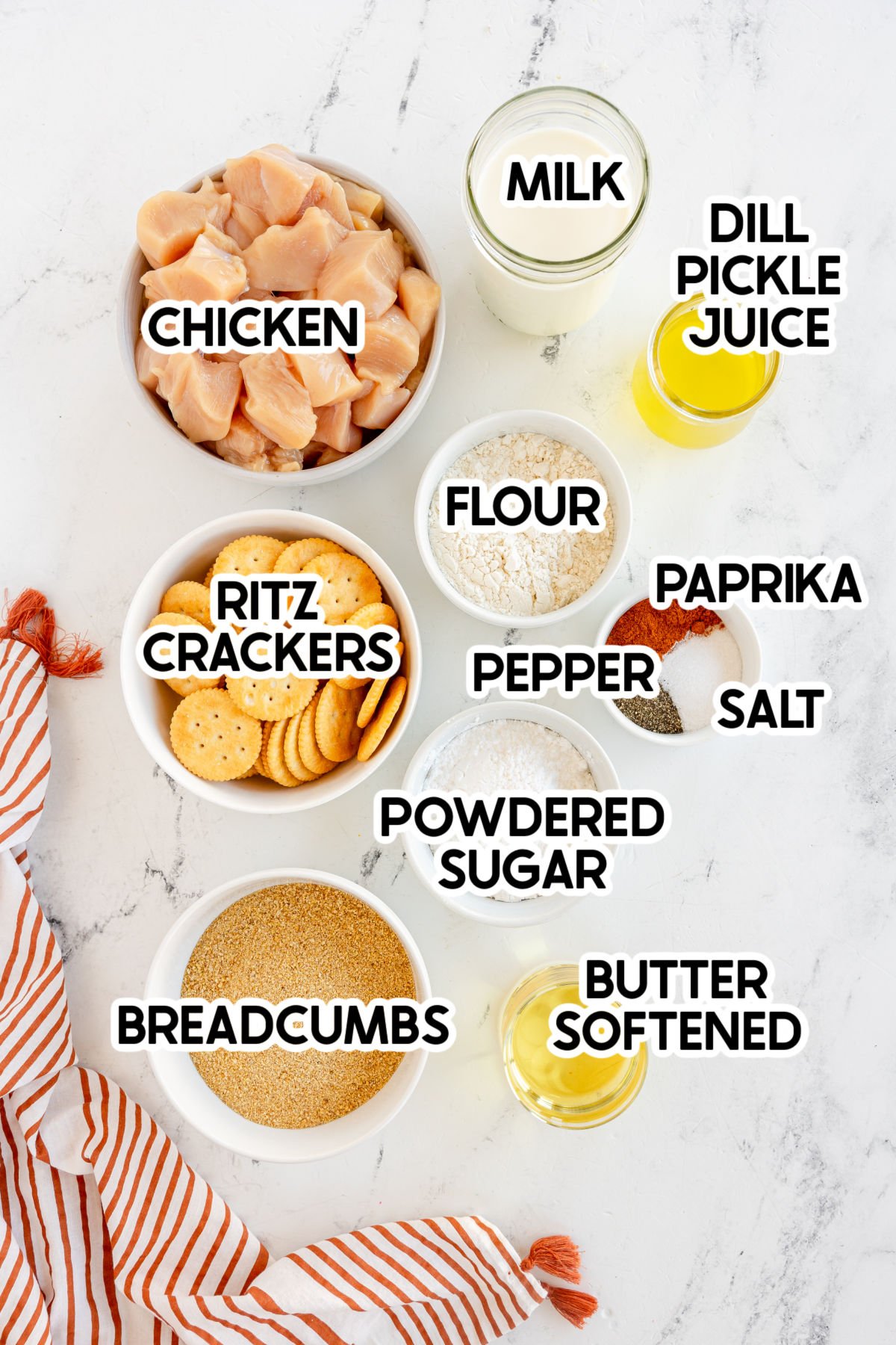 ingredients in chick-fil-a chicken nuggets with labels