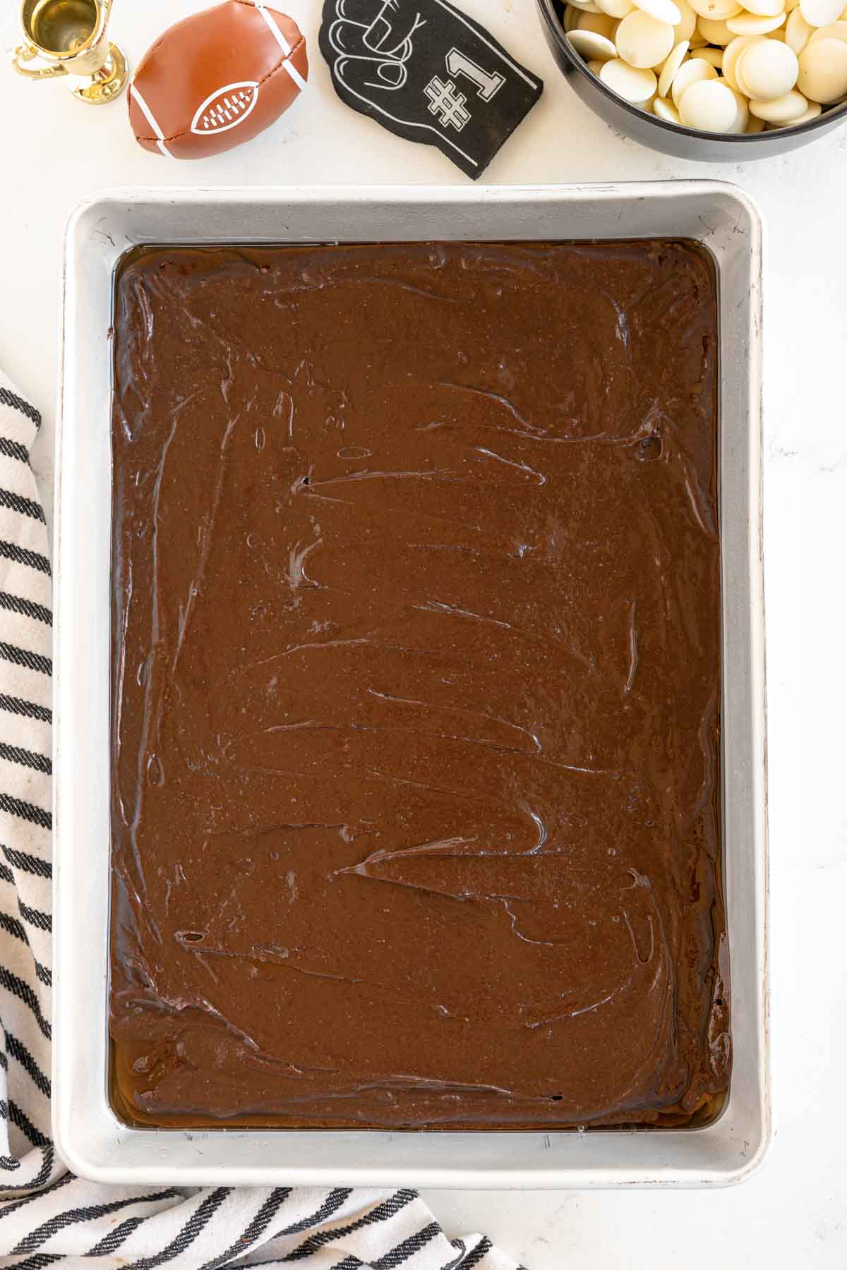 brownies in a 9x13 baking dish