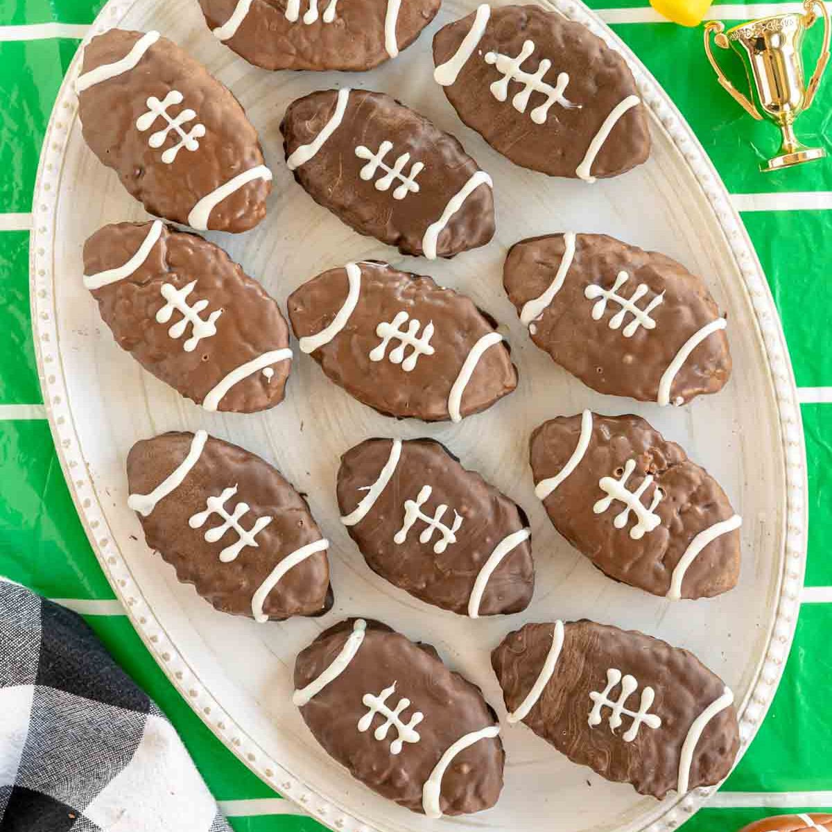 Football Rice Krispy Treats